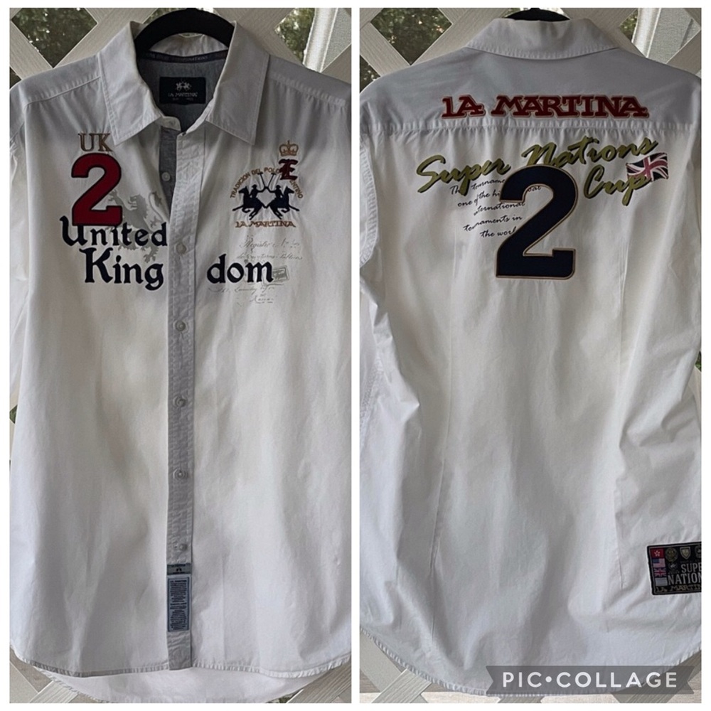 La Martina Vintage ‘Fortune Heights Super Nations Cup’ Button Down